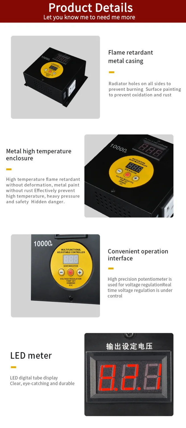 Ventilador do aquecedor de temperatura Controlador de