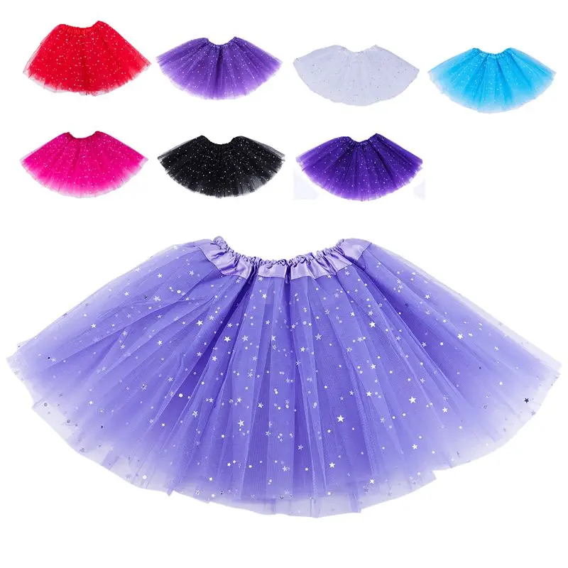 

Smart Baby Girl Clothes Stars Sequins Petticoat Ballet Dance Fluffy Tutu Skirt Promotion