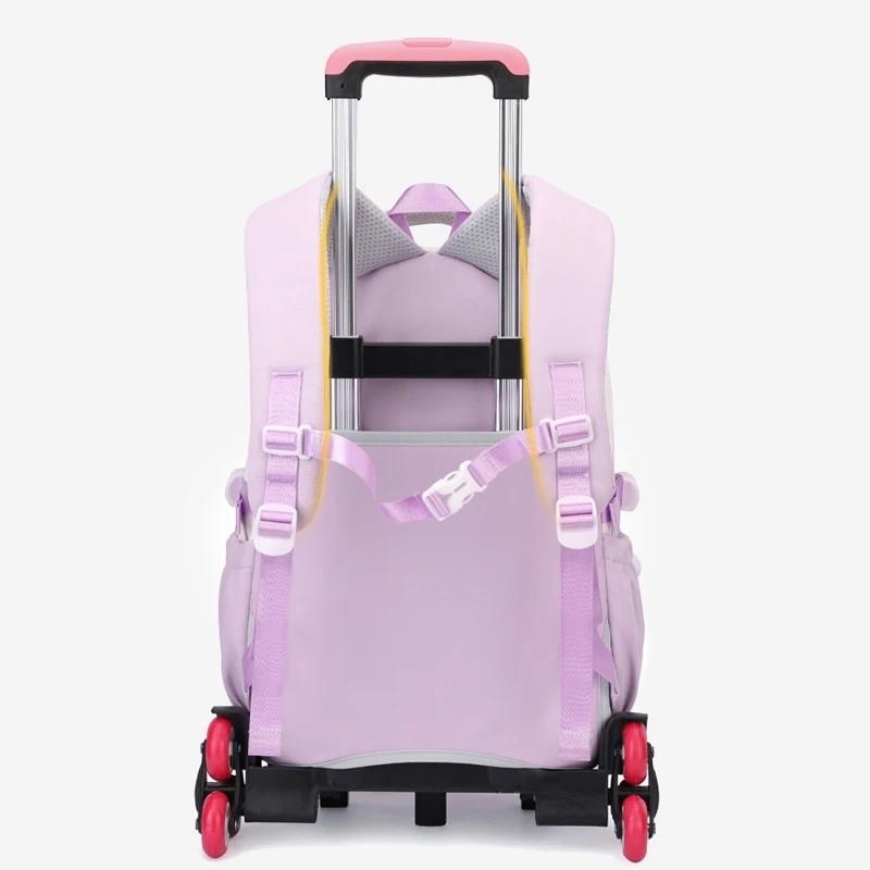 Children School Rolling Backpacks School bags for Girls Trolley Bag with Wheels Waterproof School Bag Student Wheeled Backpack 5
