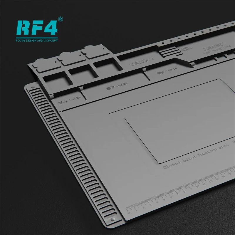 RF4 RF-PO11 정전기 방지 단열 패드, 휴대폰 마더보드 칩 IC 납땜 매트, 수리 도구 부품 보관
