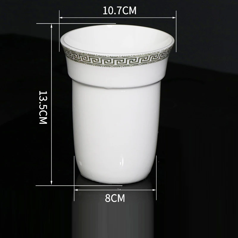 Bathroom accessories Ceramic Toilet Brush Cup for toliet brush holder parts