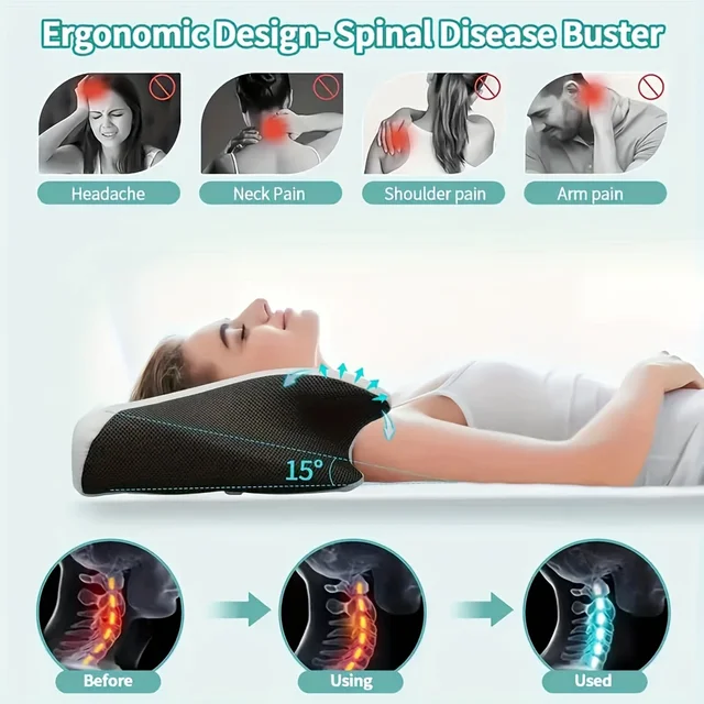 Ergonomic Cotton Sleep Pillow 3