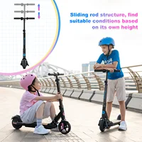 EVERCROSS TECH EV06C Trottinette Électrique pour Enfants, 6,5'' Pliable, Jusqu'à 15 KM/H, Écran LED, Lumières Colorées 5