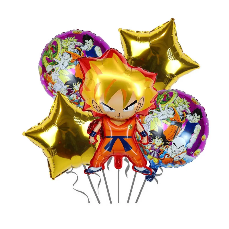 thumbnail image 1 of Decoraciones para fiesta de cumpleaños de Dragon Ball Z Globos de Son Goku Vasos de papel Platos Servilletas Suministros Telones de fondo Recuerdos de fiesta Baby Shower, 1 of 5