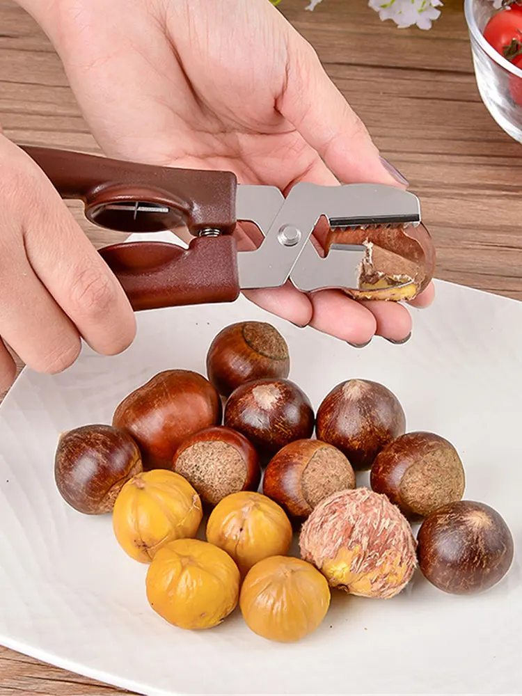 Chestnut Cutter Nut Cracker Tool Chestnut Cracker Tool Stainless Steel Chestnut Clip Convenient Chestnut Peeler For Kitchen