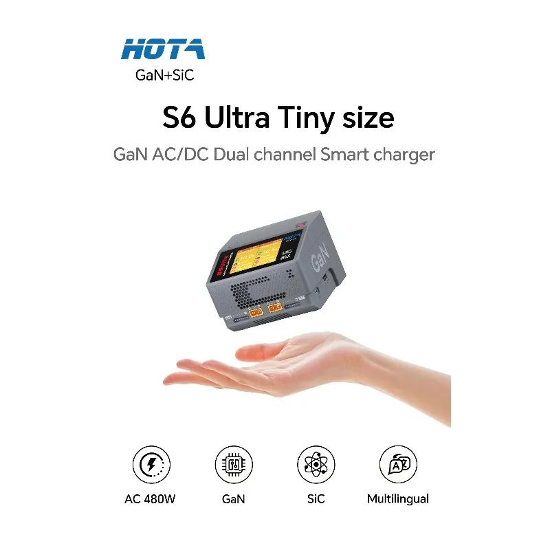 Chargeur multiport 480W 2 canaux USB pour batteries LiPo/LiFe/Li-ion