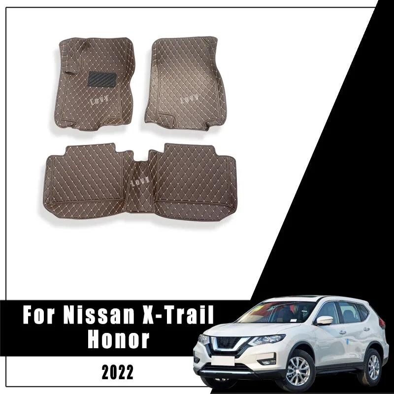 Car Floor Mats For Nissan X-Trail Xtrail 2022 (5 Seats) Auto Interior Accessories Carpets Rugs Styling Automobiles Products Foot