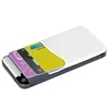 1pc Silicone Mobile Phone Back Card Holder Wallet Stick On Adhesive Cash ID Soft Adhesive Phone Card Holder Cover Wallets 5