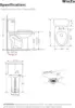 Elongated Two Piece Toilet with Extra Tall Bowl 21.25” Comfortable 1.28 GPF Side Flush White 6