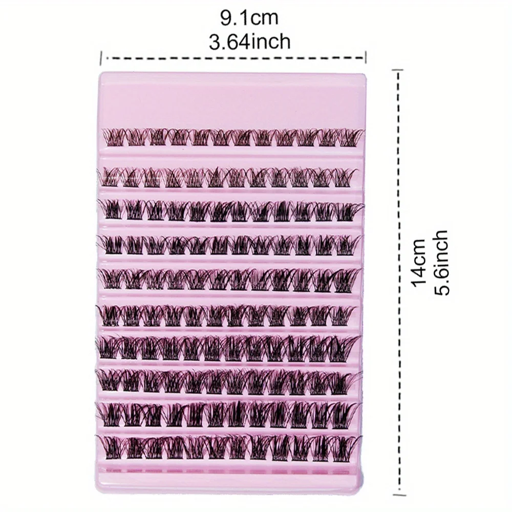DIY Fluffy Cluster Lashes 360pcs D Curl