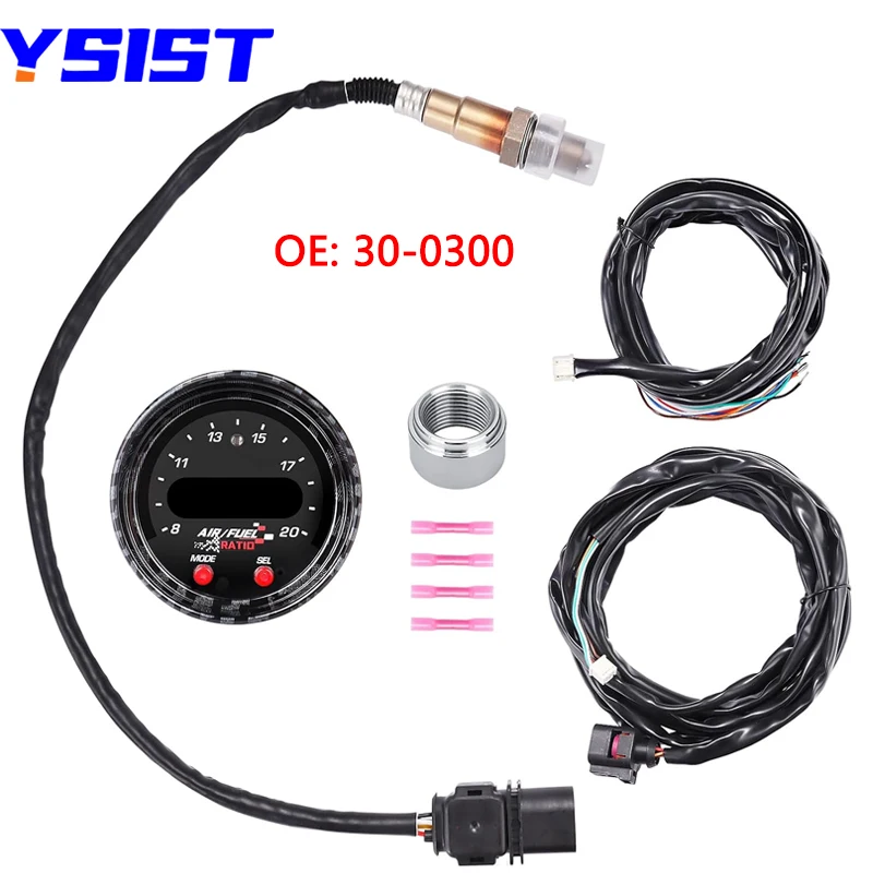 

30-0300 30-4406 30-4110 X-Series Wideband O2 Air Fuel Ratio Gauge Kit LSU 4.9 0258017025 Oxygen Sensor +15*4.3cm Fast Delivery
