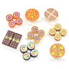 Mini Food Kitchen Accessories Toys Building Blocks Parts Hamburger Pizza Fries Cake Dessert Chocolate Cookies MOC Assemble Brick 4