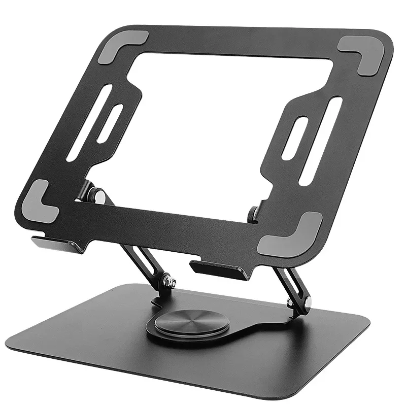 Foldable Mobile Phone Holder 360 Degree Rotating Hollowed Mobile Phone Tablet Rack Height Adjustable Tablet Holder Desk for iPad
