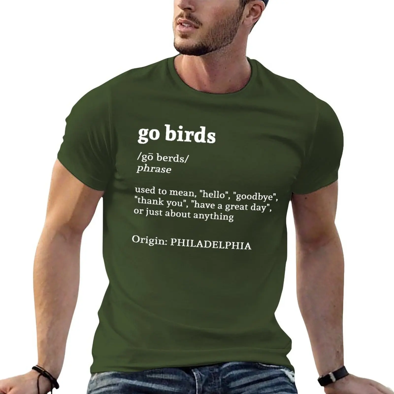 

Go Birds T-shirt anime summer tops boys whites oversized t shirt men