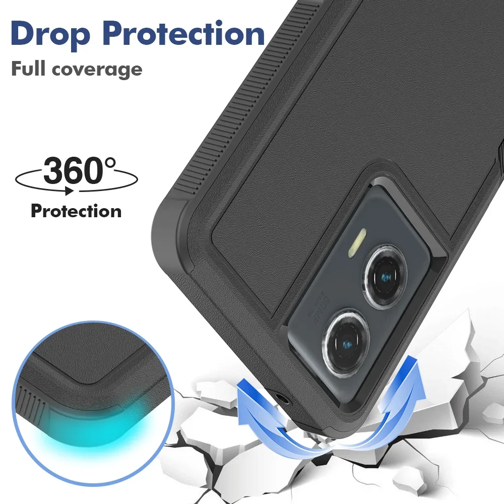Durable Shockproof Phone Case with TPU Frame and Hard Plastic Back Cover