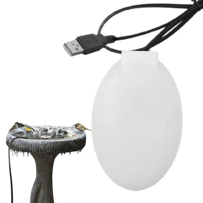 

Bird Bath Heater Winter Thermostatic Controlled Chicken Water Heater 15W Safe Submergible Bird Water Warmer for Winter Bird Bath