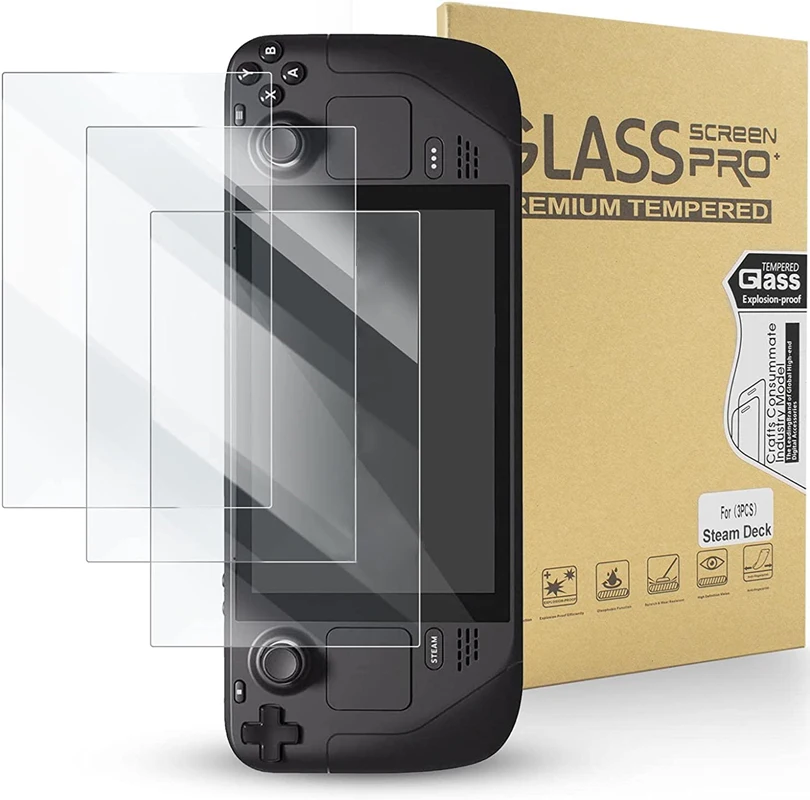 1/2/3Pcs 9H Proteggi Schermo In Vetro Temperato Per Steam Deck 2022 Schermo Protettivo In Vetro Temperato Per Steam Deck