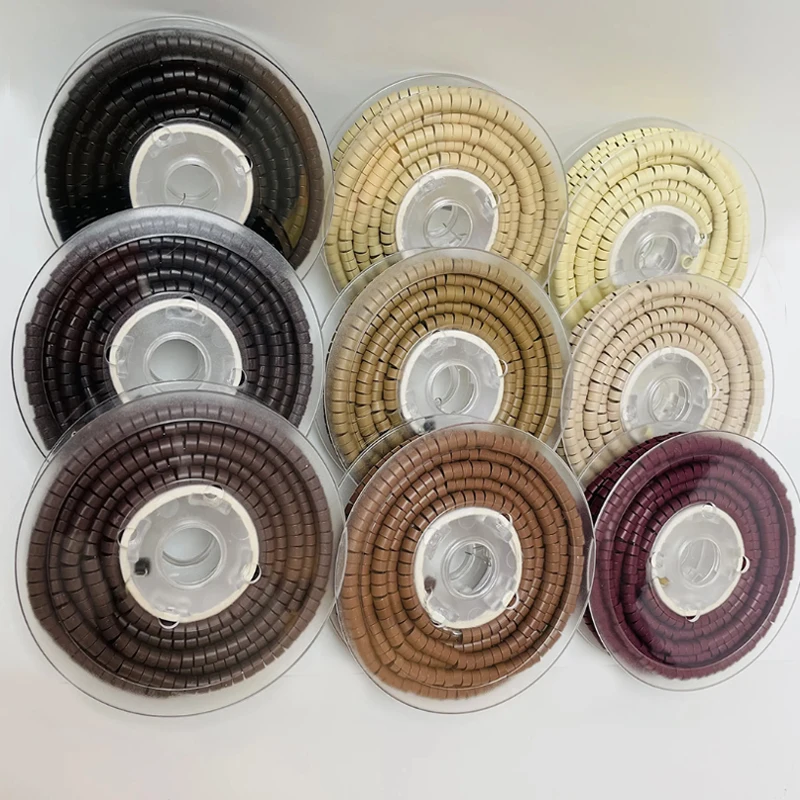 5.0mm 프리로드 마이크로 링 링크 비즈 1000개 실리콘 마이크로 링 헤어 익스텐션 도구 간편한 바느질 살롱 액세서리