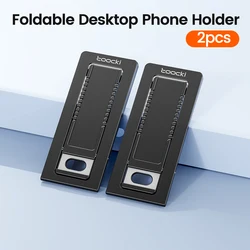 Compact Foldable Phone and Tablet Stand (2pc Black)