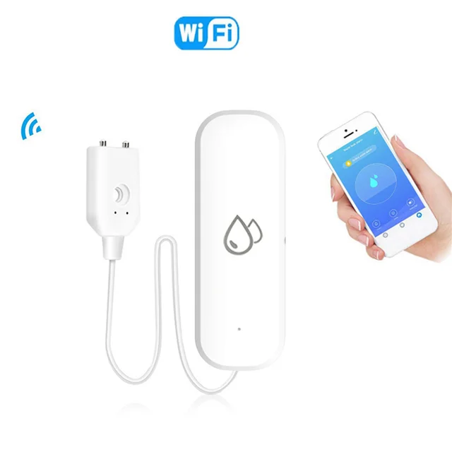 FORW-2X Tuya Water Leakage Sensor Detector Wifi Flood Water Leak Sensor Home Protection Alarm System Smart Life APP Control 6