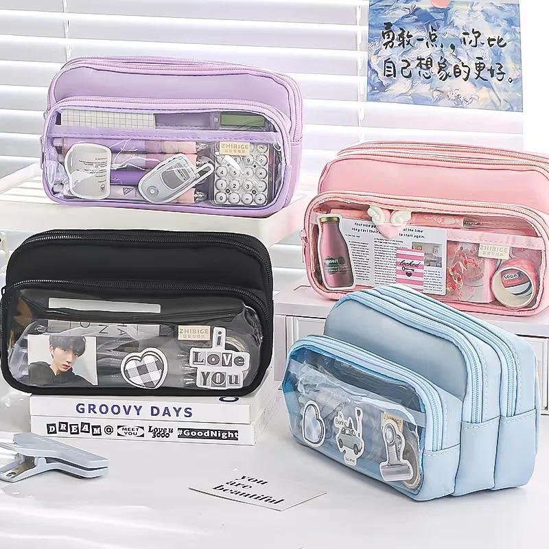 Large Multi-Functional Student Pencil Case
