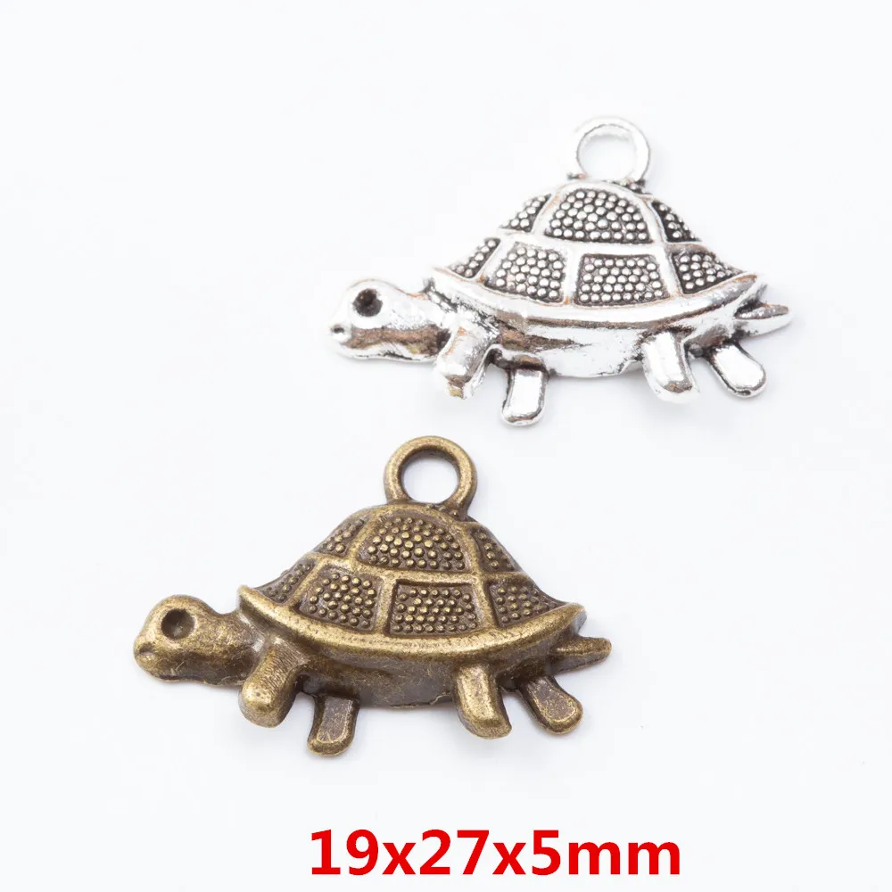 

40pcs turtle Craft Supplies Charms Pendants for DIY Crafting Jewelry Findings Making Accessory 685