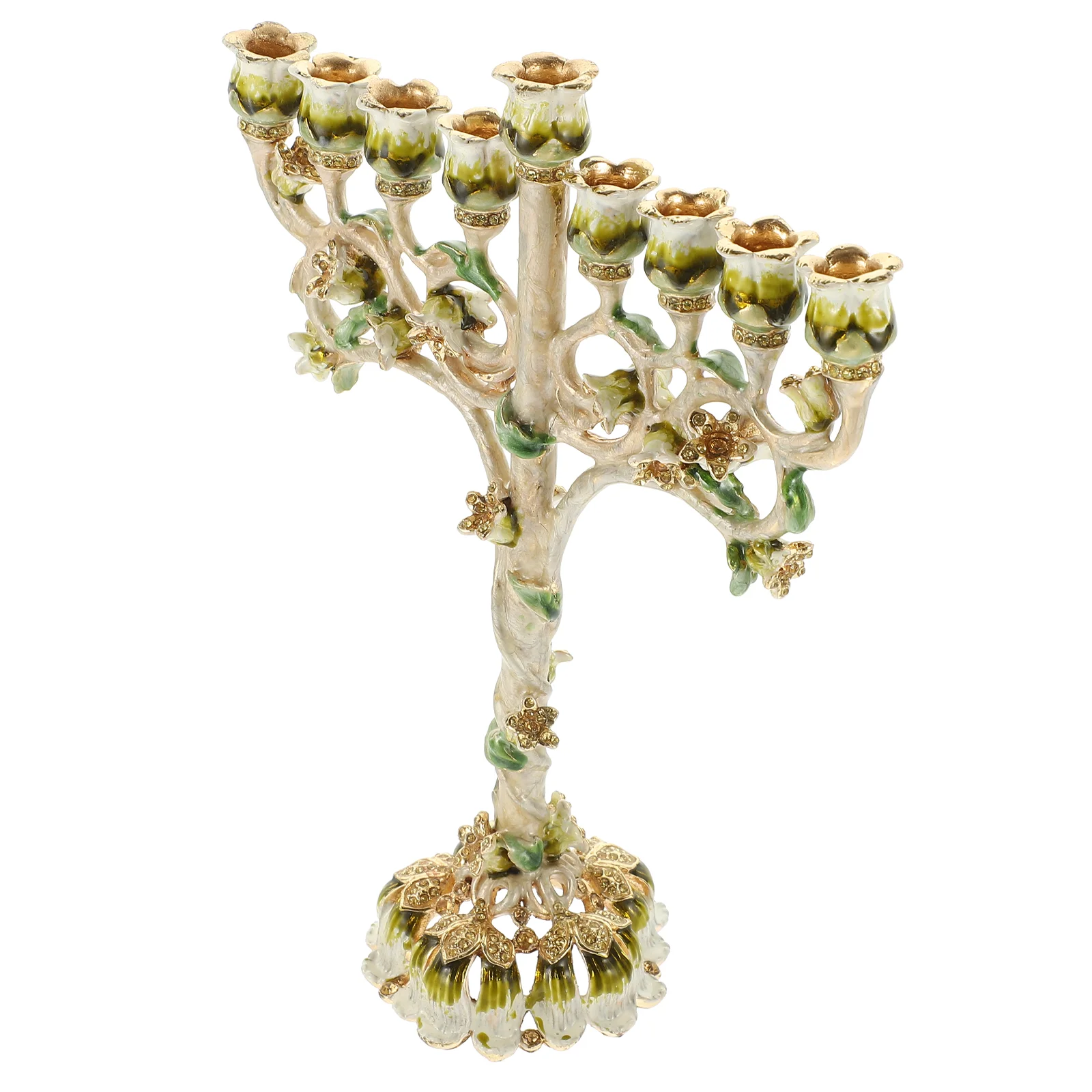 

Vintage Ornaments Metal Holder Alloy Candlestick Table Wedding Base Stands