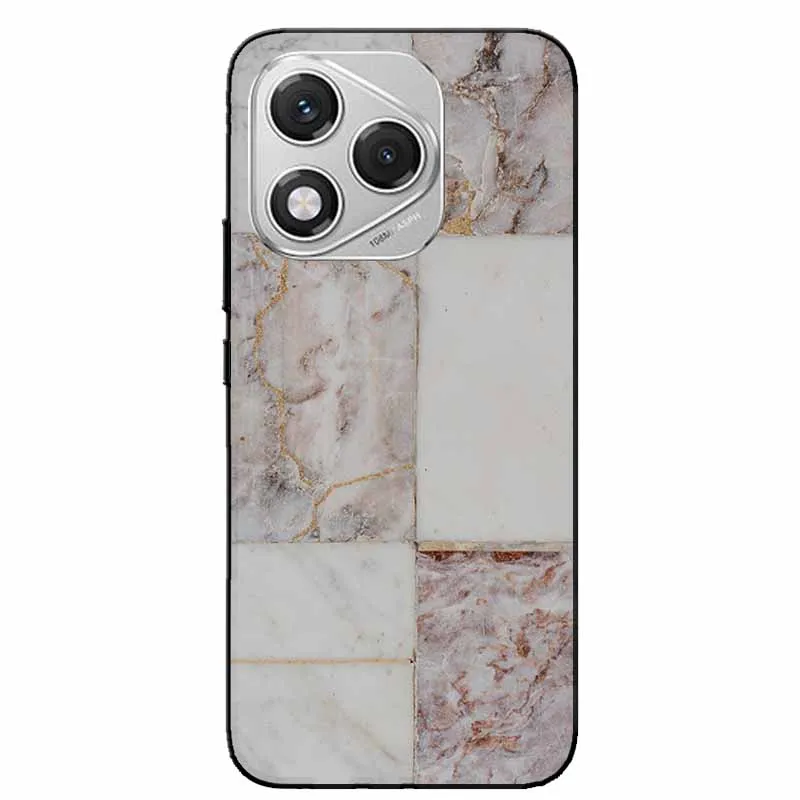 Marble Painted Silicone Back Cover Case – Premium Design