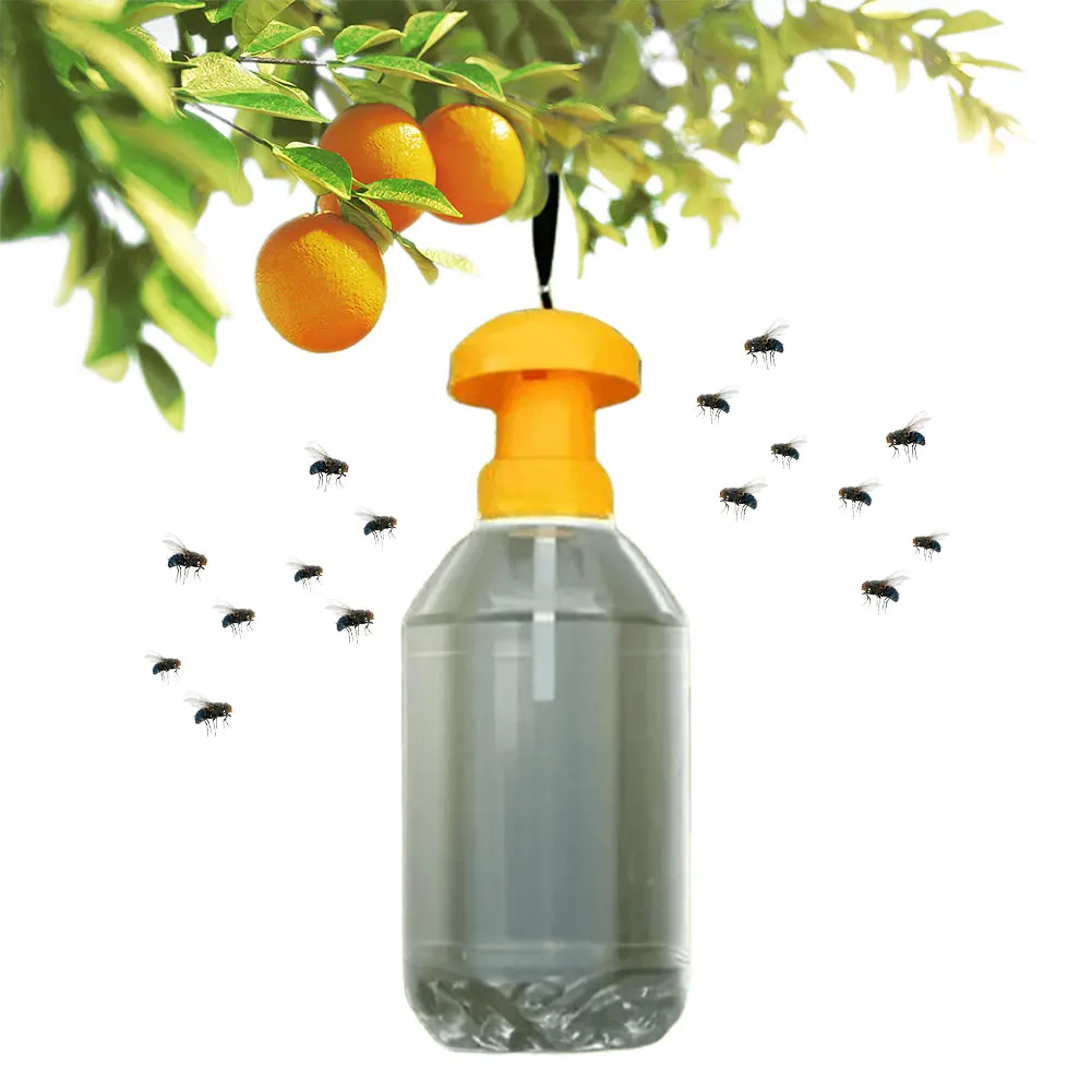 

Plastic Fruit Fly Trap Killer Pest Control Fly Bee Trap Anti Fly Fruit Fly Killer Catcher for Home Garden Patio Terrace Orchard