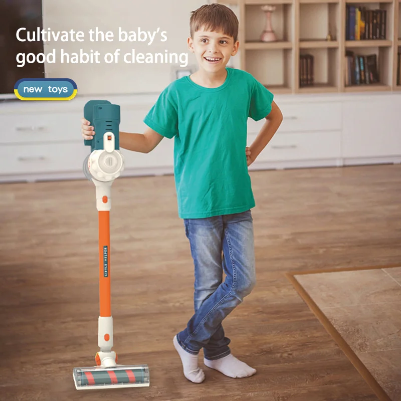 Children's Simulation Cleaning Tools Play House Toys Sweeper Vacuum Cleaner Mop Dustpan Cleaning Tool Set Toy Combination