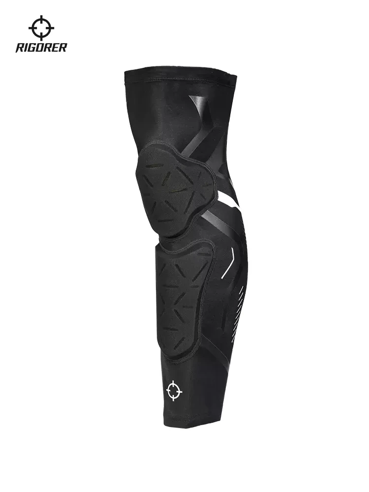 Наколенник RIGORER 1 шт., противоскользящий, длинный, для занятий спортом на открытом воздухе, езды на велосипеде, бега, велоспорта, 1 шт.
