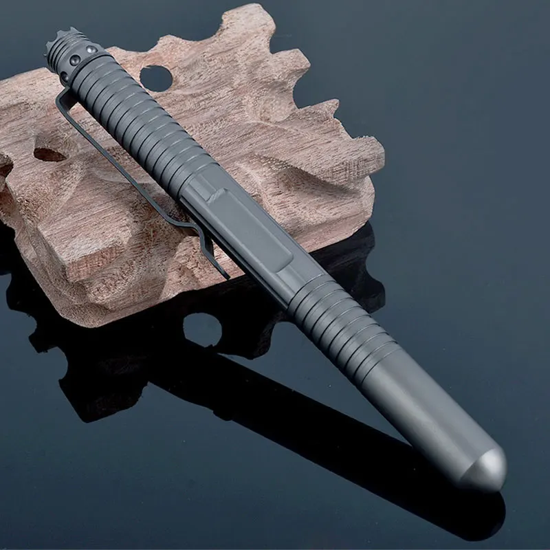 

NEW Grey Portable Tactical Pen Self Defense Supplies Weapons Protection Tool Aviation Aluminum Lifesaving Tool Self Guard Pen