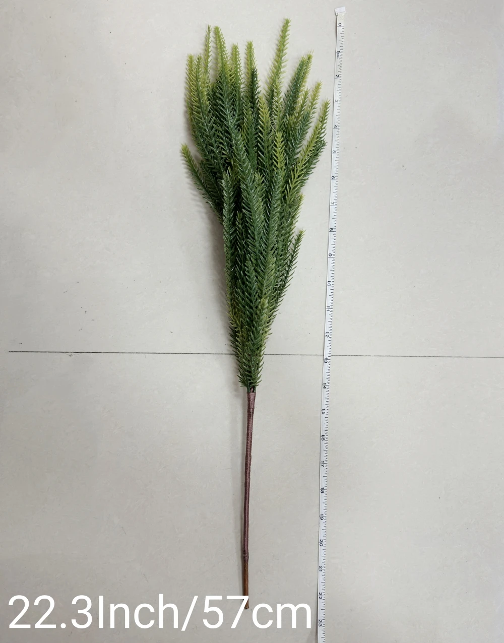 Description Picture 4 of item6-24Pcs Christmas Norfolk Pine Branches 22" Fake Greenery Pine Stems Artificial Plants Pine Needle for Indoor Outdoor Decor
