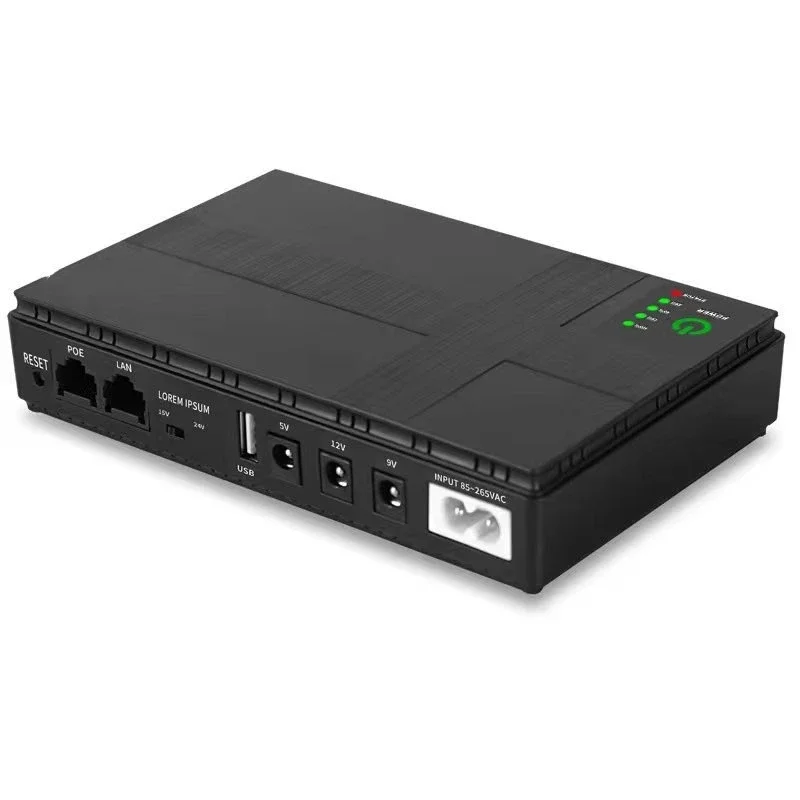 Description Picture 3 of itemDC Power Adapter Uninterruptible Power Supply 10400mAh 5V 9V 12V UPS Router Optical Cat Built-in Adapter Backup Power Supply Eu