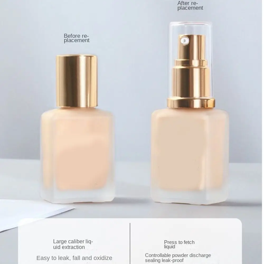 20mm Caliber Transparent Cap Essence Oil Lotion Pump Liquid Foundation Pump Makeup Pump Cosmetics Tools Press Pump Head