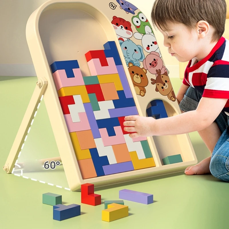 

Blocks Puzzle Teasers Toy Montessori STEM Educational Toy Russian Blocks