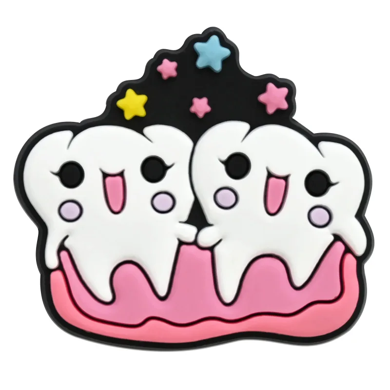 악어 액세서리에 대한 구두 매력 악어 장식 핀에 대한 귀여운 치아 구두 매력 남성 액세서리 청바지 여성 나막신 클립 배지