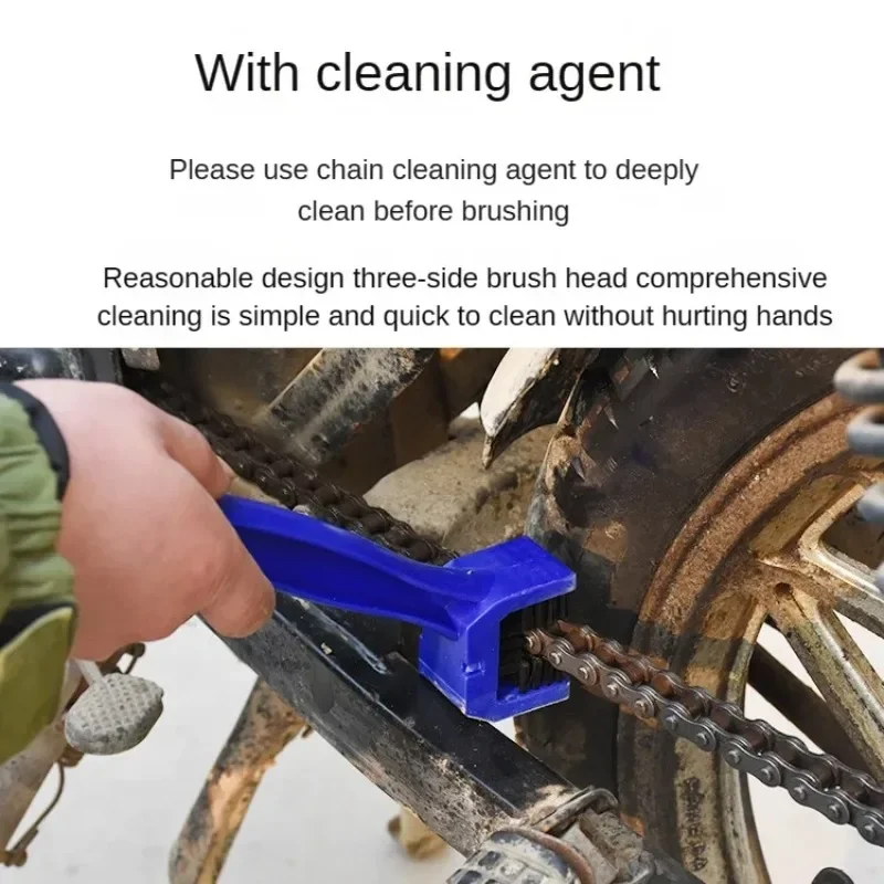 

Chain brush, tooth disc cleaning brush, single-cycle chain washer