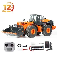 ZW370 RC Loader 1/14 JDM 198 RC Hydraulic Loader Metal Model RTR with Light and Sound System Engineering Remote Control Car Toy 1