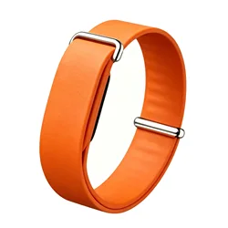 Silicone Sport Waterproof Watch Strap - Soft Colorful Wristband (Orange)