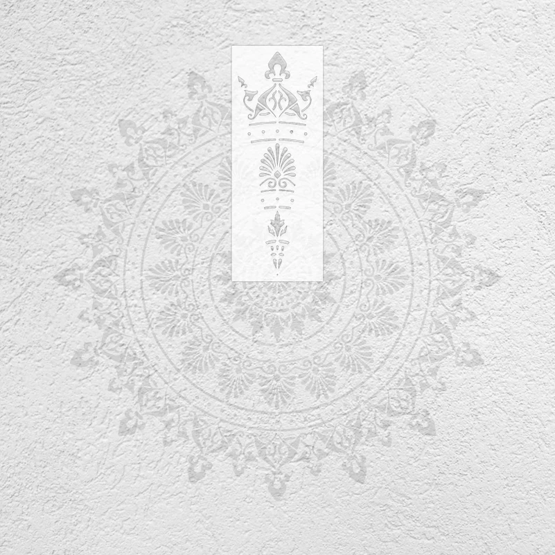 Large Mandala Flower Wall Stencil for Plaster Decor and Furniture Painting