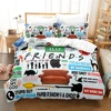 Friends Tv Show Comedy Style Bedding Set Boys Girls Twin Queen Size Duvet Cover Pillowcase Bed Kids Adult Home Textileextile 4