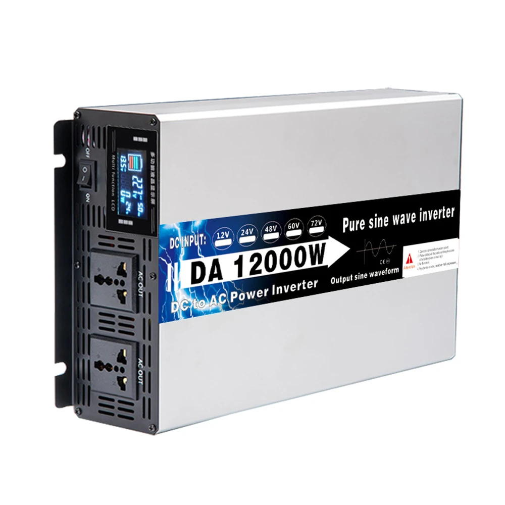 Inverter Solare a Onda Pura da 8000W 10000W 12000W, da 12V 24V 48V 60V 72V a AC 110V 220V, Convertitore di Tensione e Frequenza - Image 4