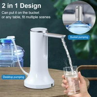 Pompe électrique pour bouteille d'eau, 19 litres, distributeur d'eau pliable, Rechargeable, automatique, pour bureau, pour eau potable 5