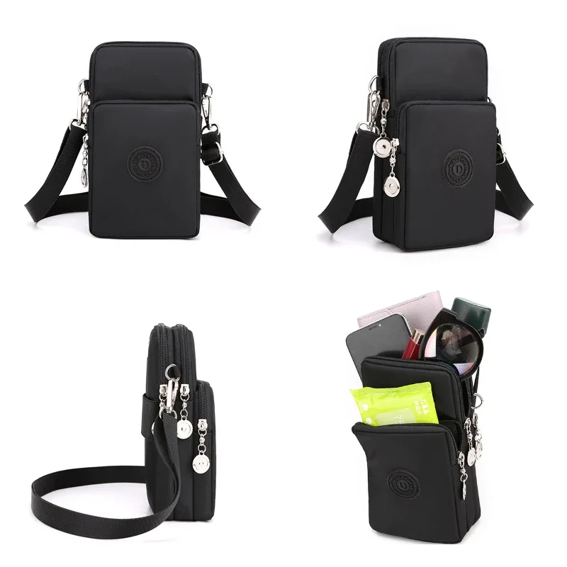 Women Mobile Phone Bag Nylon Cell Phone Bag Coin Purse Strap Shoulder Small Crossbody Bags for Women Wallet Travel Purse shoulder bag mobile phone bag crossbody bag ladies handbag