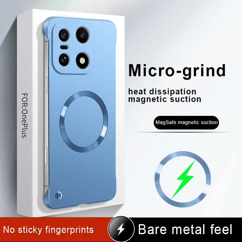 Ultra-Thin MagSafe Magnetic Phone Case with Slim Bezels and Camera Protection
