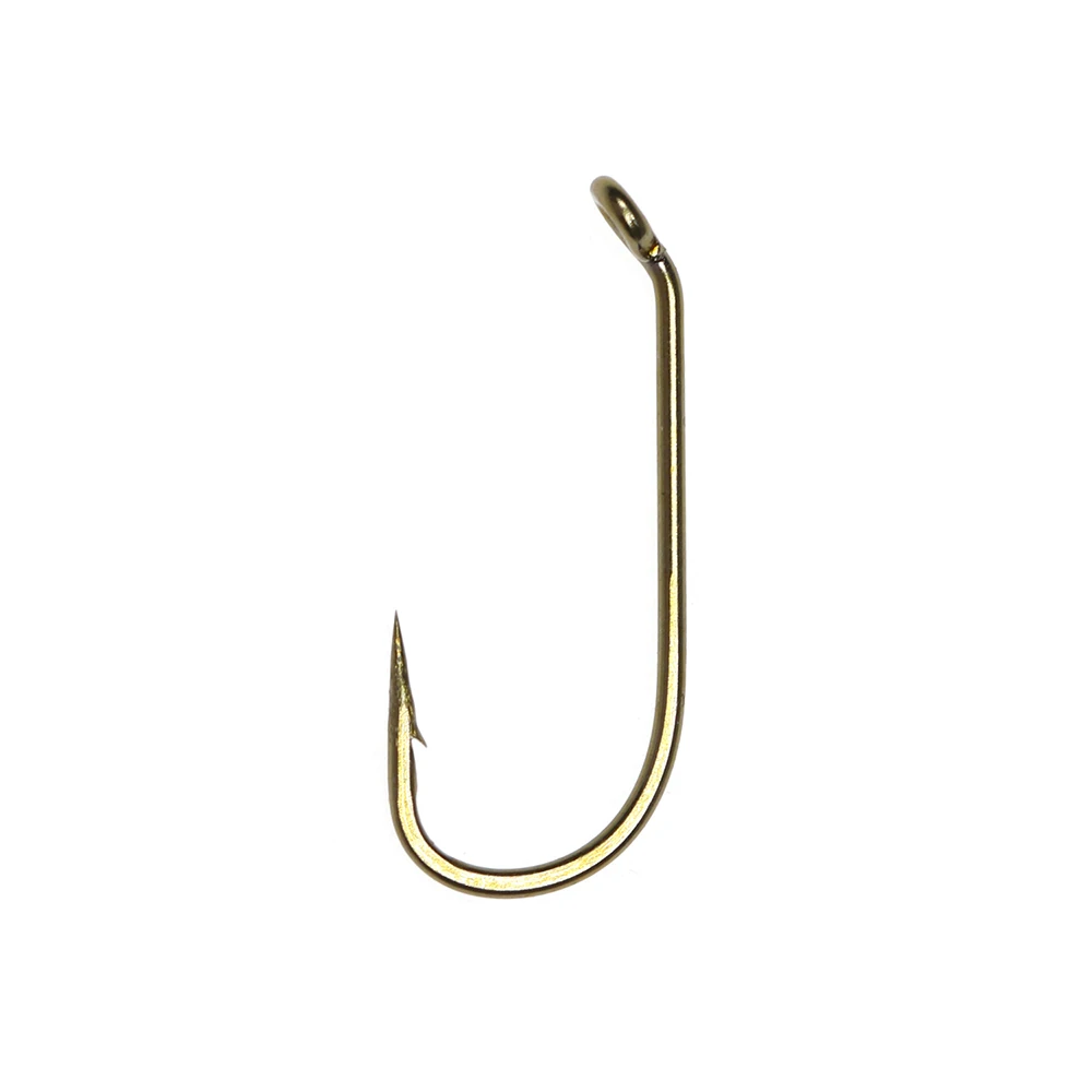 Mustad 30PCS Bronze Finish Dry Signature Fly Fishing Hook Micro Barb Ringed  Eye Forged Trout Fly Hooks