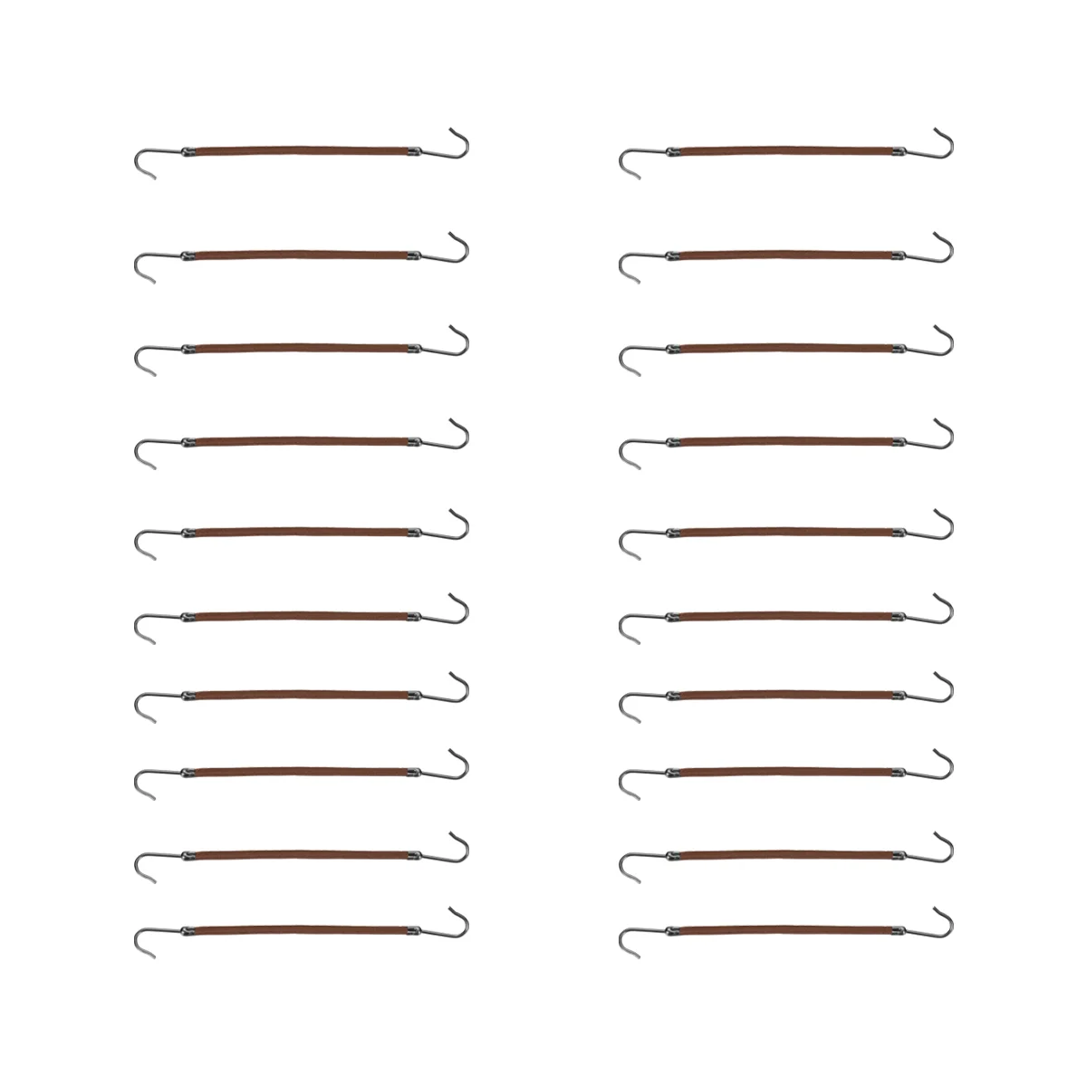 

FRCOLOR 20Pcs Ponytail Hooks Headband Hair Claw Hair Clips Rubber Bands Hair Styling Hair Braid (Coffee)