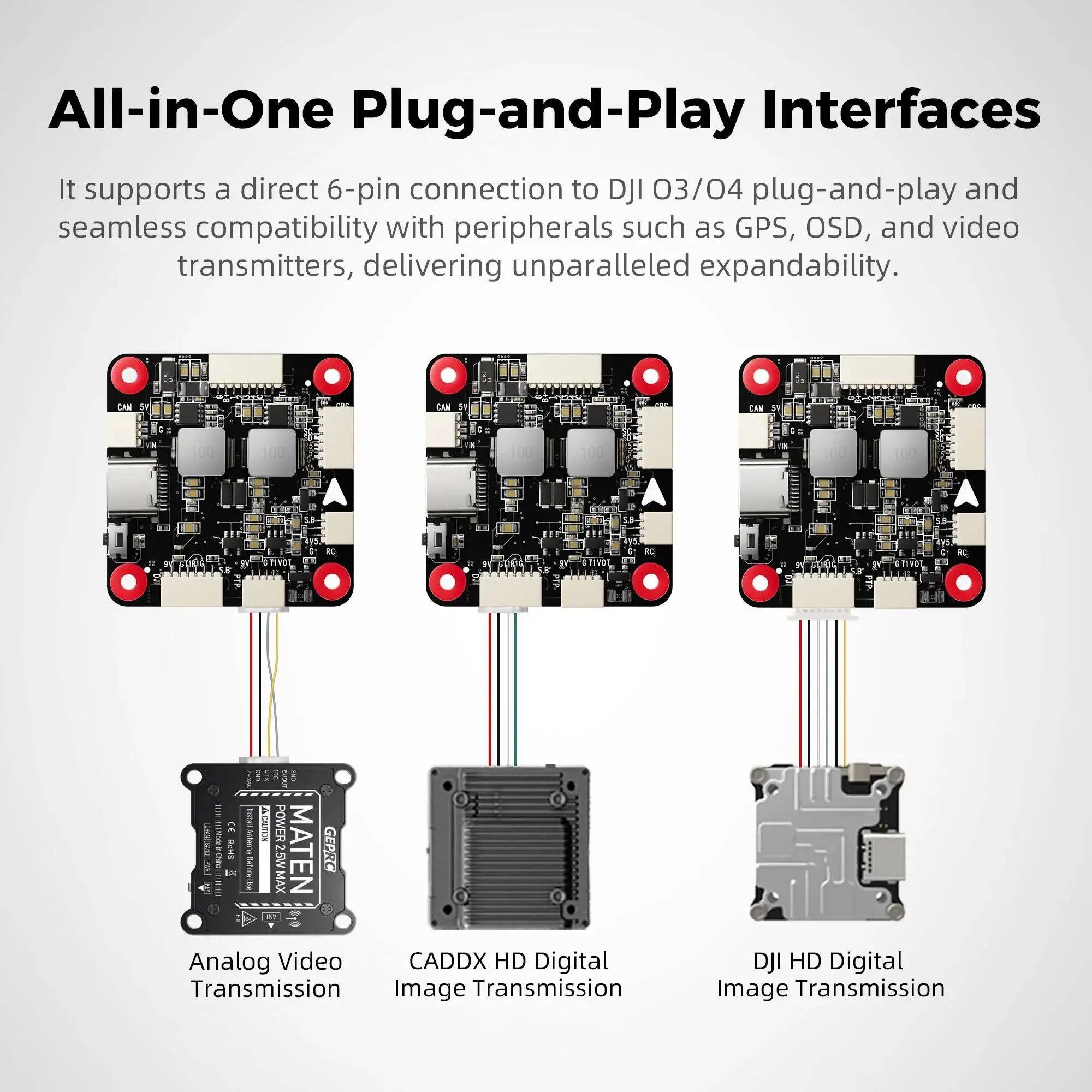 Radiolink F405 FC Stack STM32F405RGT6 BMI270 OSD pour Drone FPV