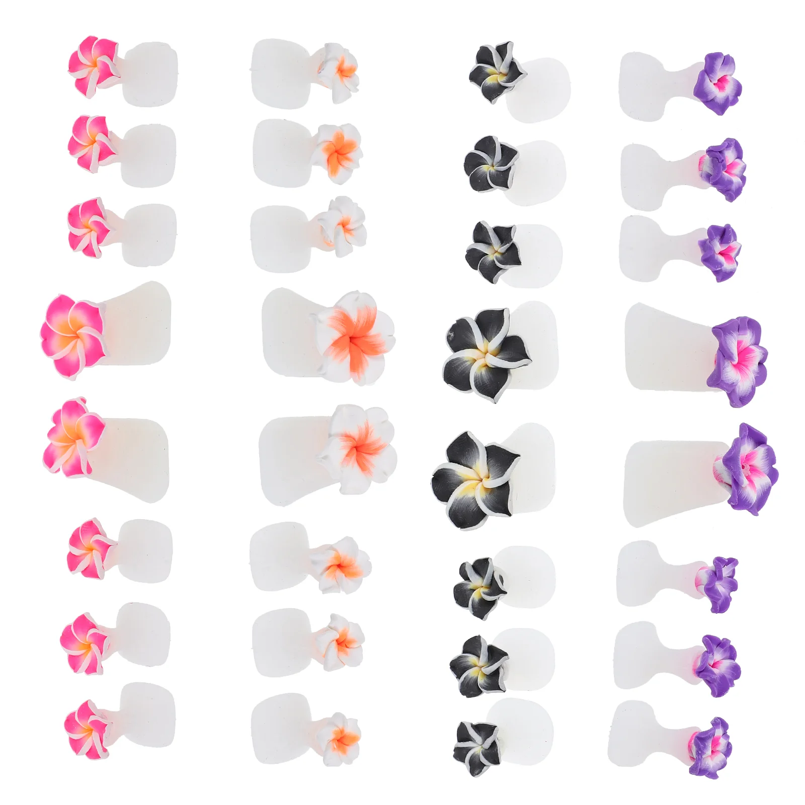 

32 Pcs Toe Separator Silicone Separators Splitter Flower for Pedicure Women Silica Gel Pedicures